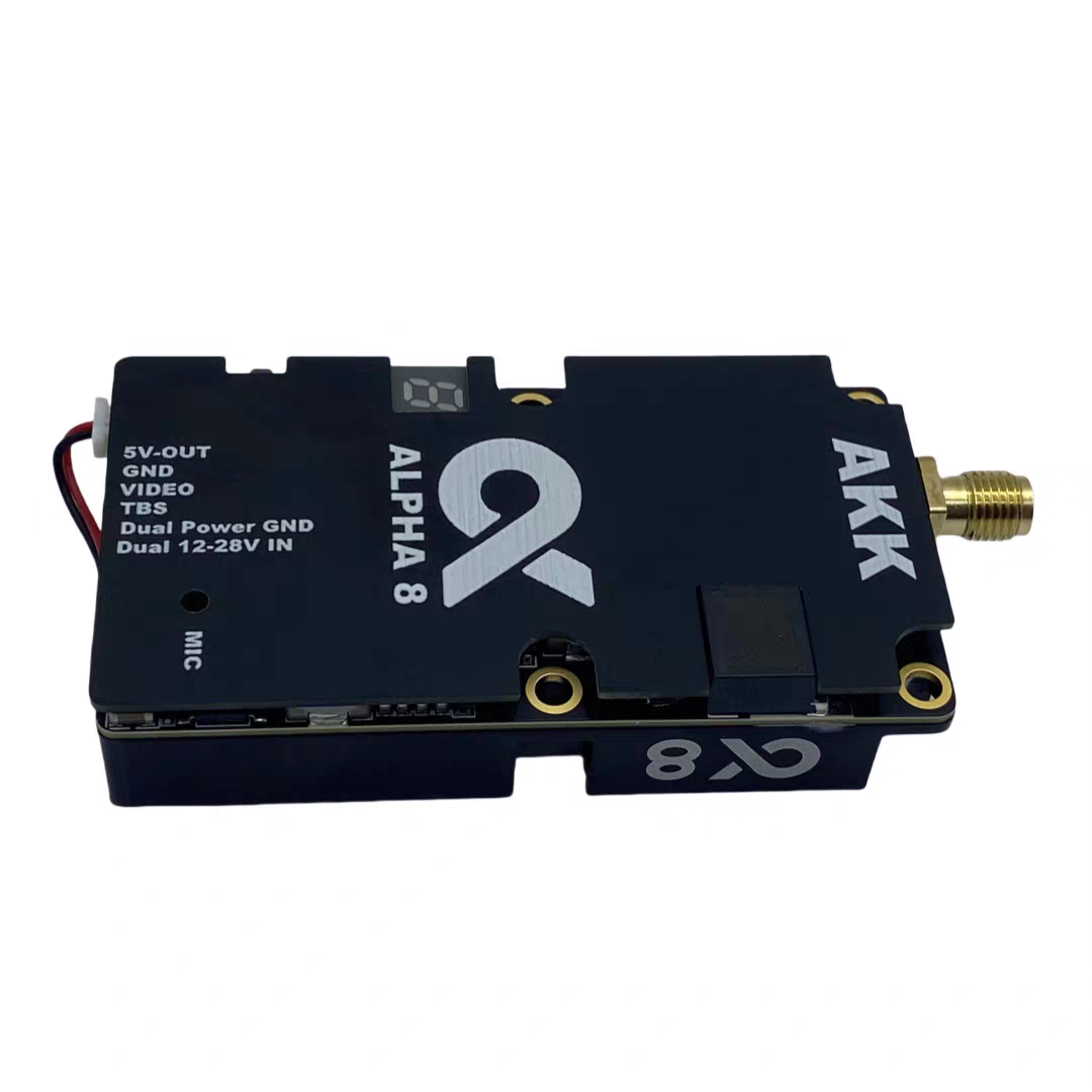 AKK Alpha8 Wireless Image Transmission 5.8G 8W Crossing Machine Video Transmitter 80CH FPV VTX