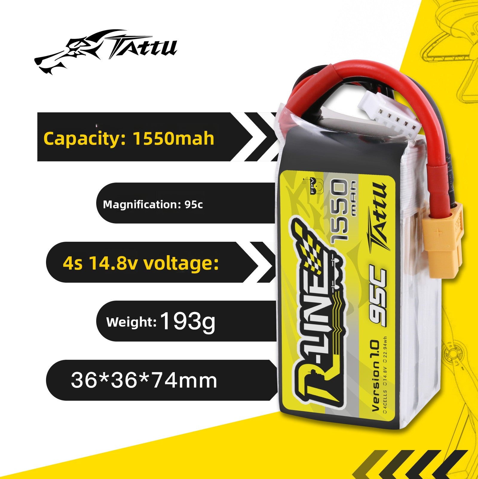 FPV Racing Drone Battery