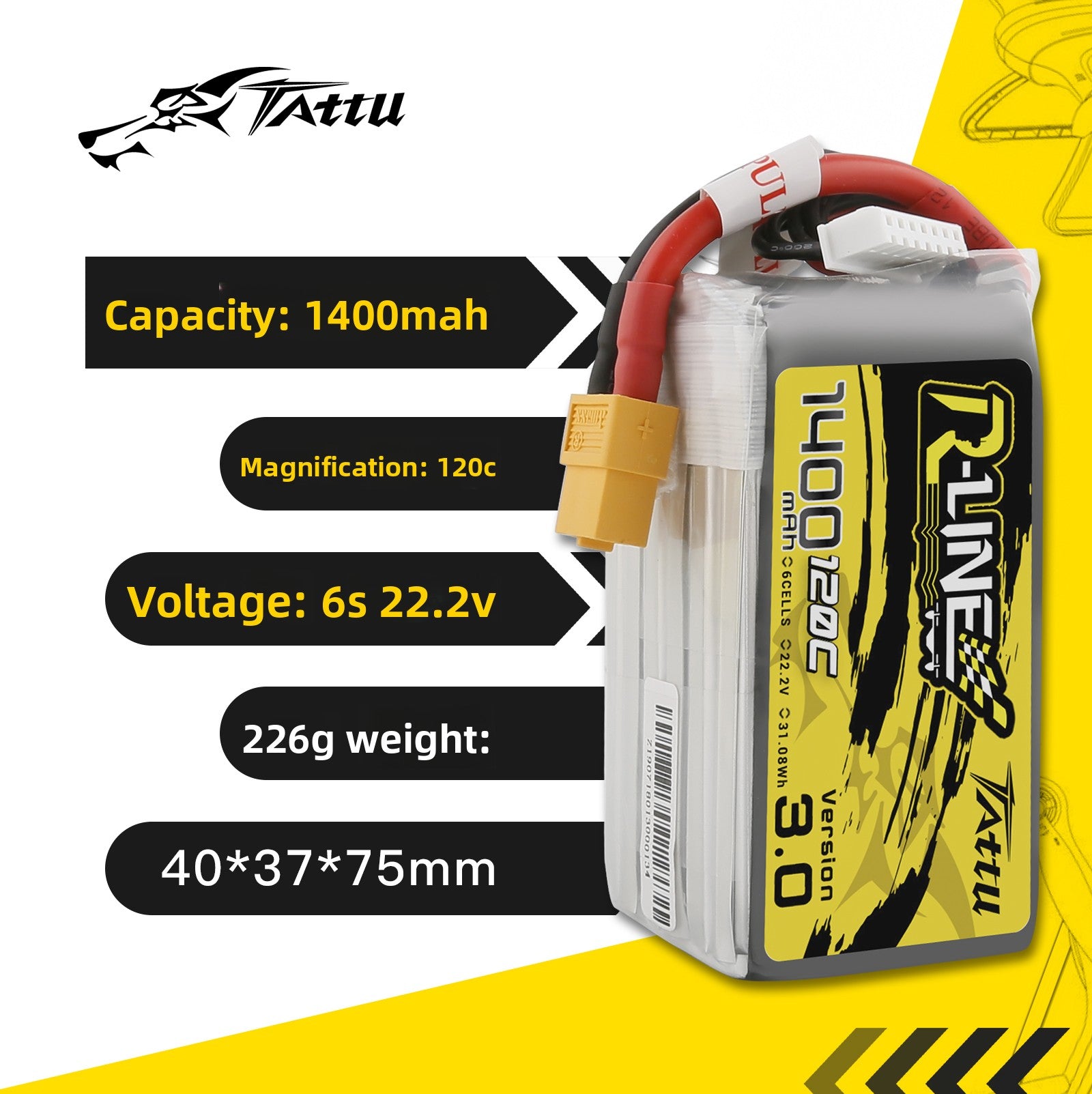 FPV Racing Drone Battery