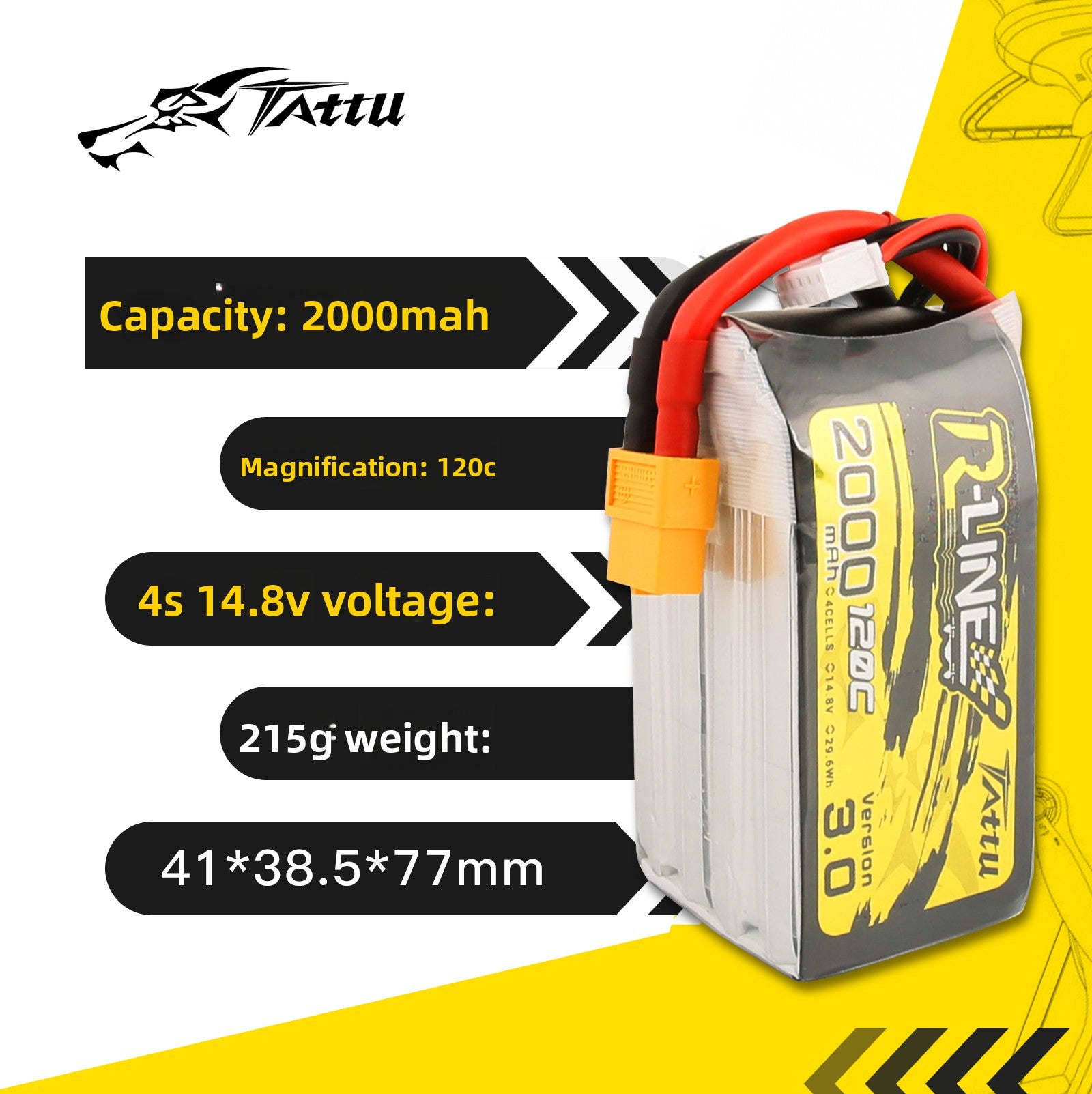 FPV Racing Drone Battery