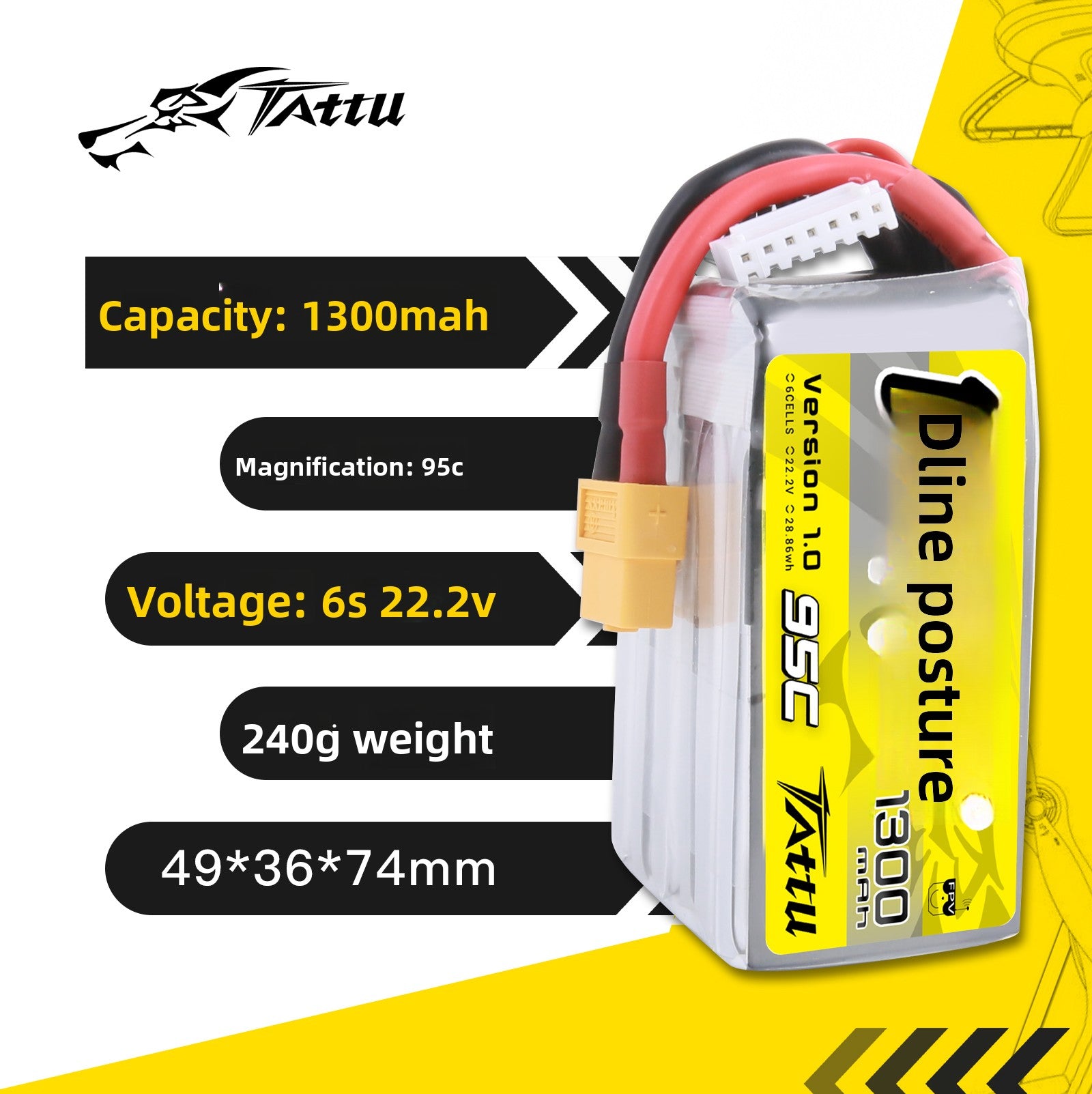 FPV Racing Drone Battery