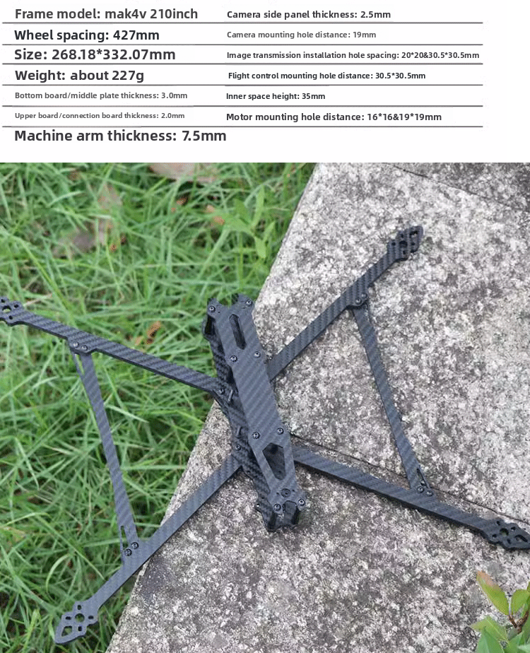 MARK4 V2 8/9/10 13 15inch Carbon Fiber Drone Frame