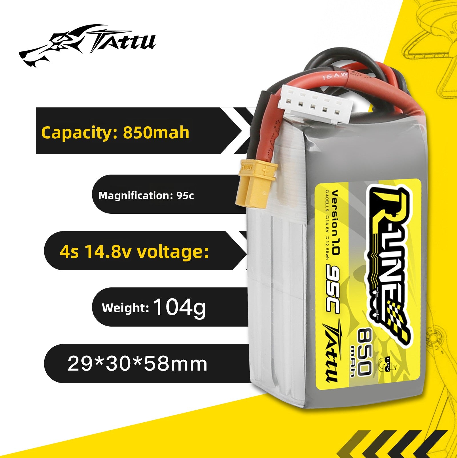 FPV Racing Drone Battery
