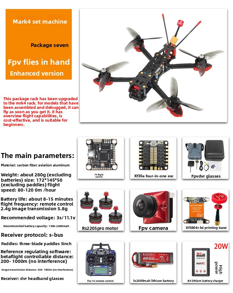 FPV Racing Drone Starter Kit for Beginners (You have the option to assemble it yourself or not.)