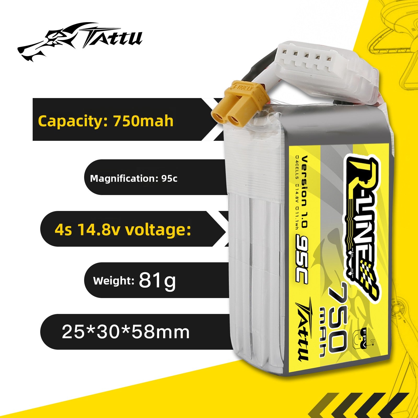 FPV Racing Drone Battery