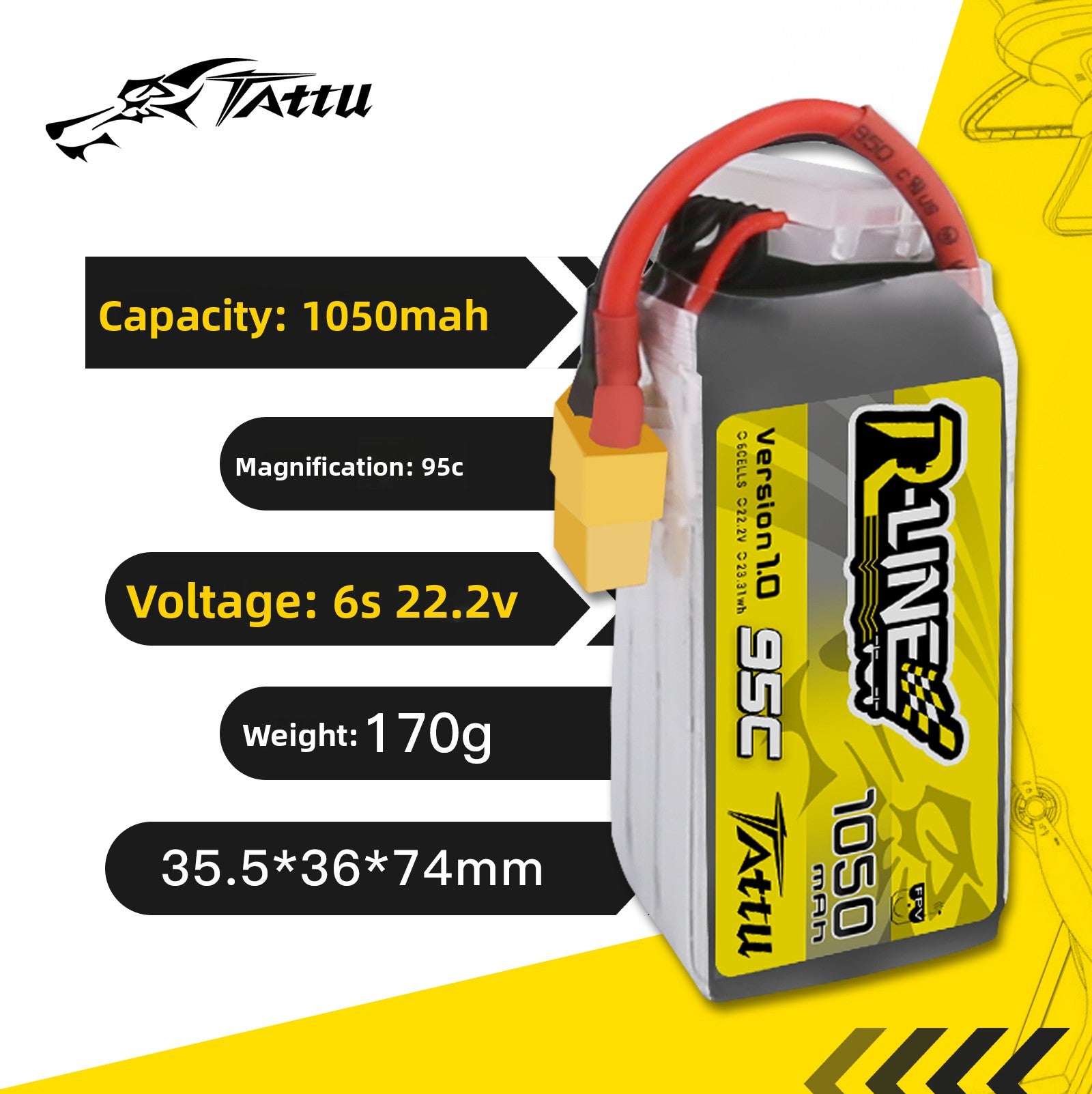 FPV Racing Drone Battery