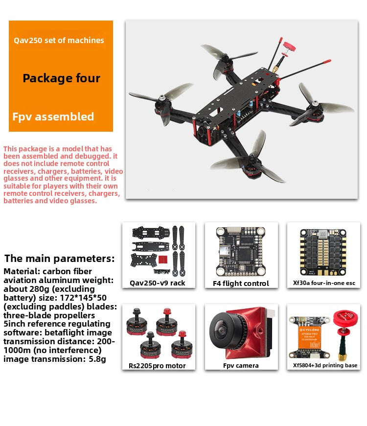 FPV Racing Drone Starter Kit for Beginners (You have the option to assemble it yourself or not.)