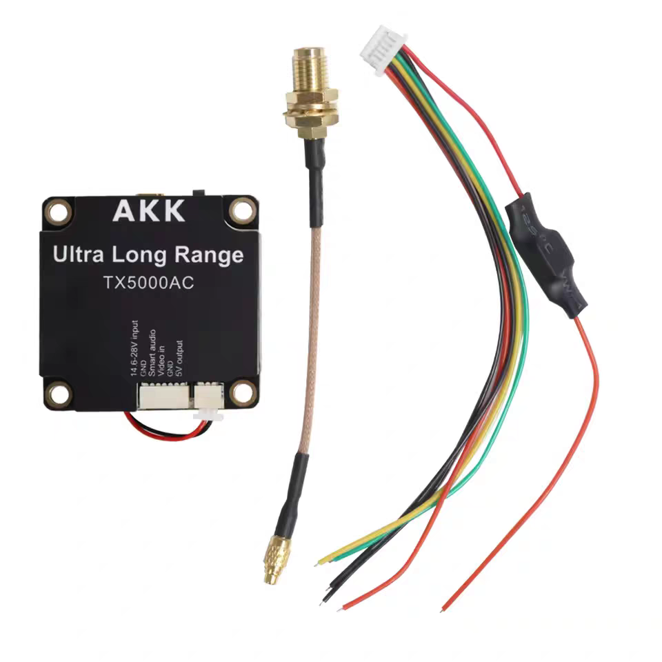 AKK TX5000AC Wireless Image Transmission 5.8G 5W Crossing Machine Video Transmitter 80CH FPV VTX