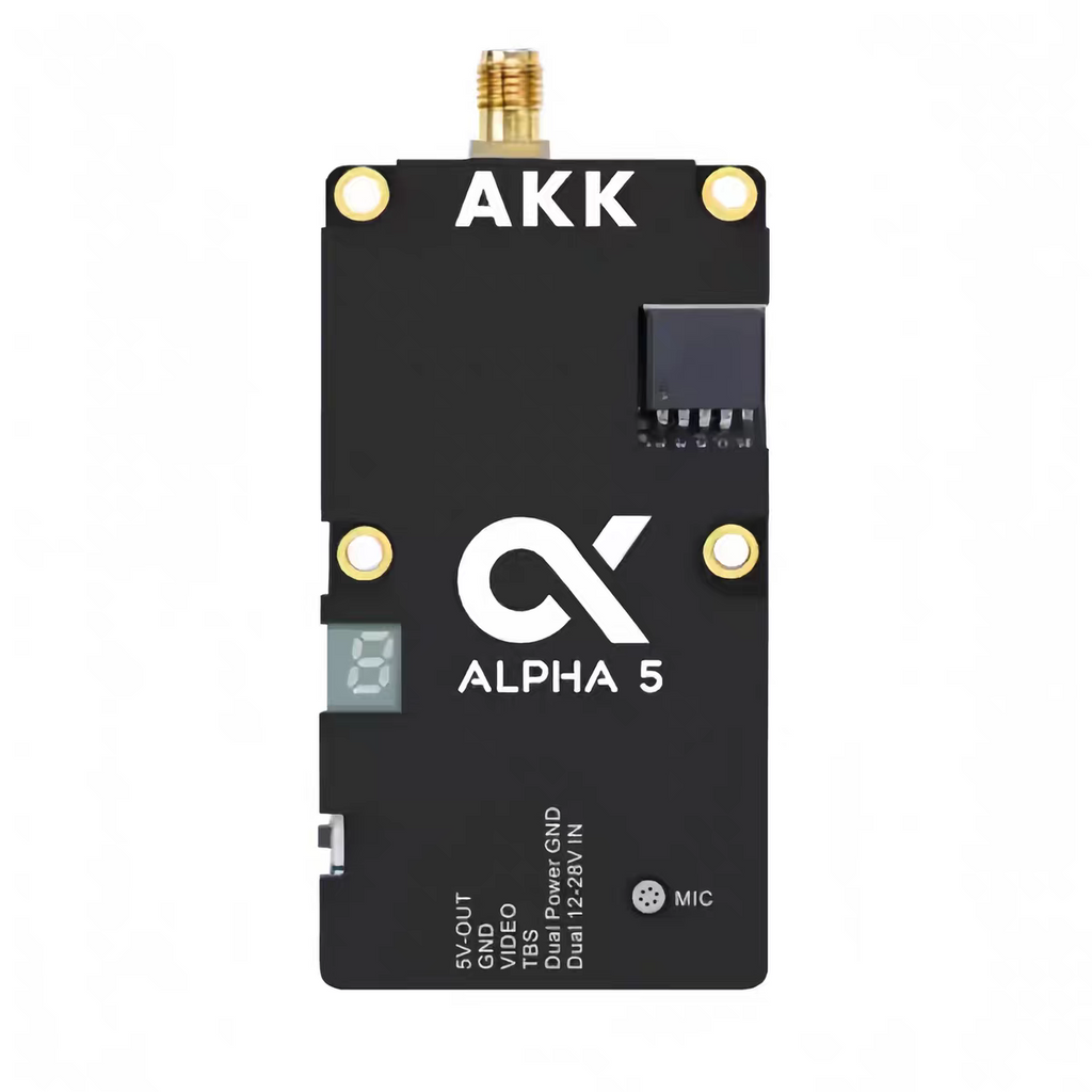 AKK Alpha5 Wireless Image Transmission 5.8G 5W Crossing Machine Video Transmitter 80CH FPV VTX
