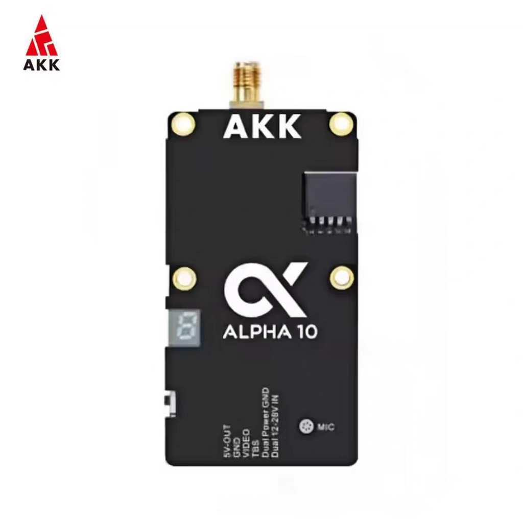 AKK Alpha10 wireless image transmission 5.8G 10W video transmitter 80CH FPV VTX