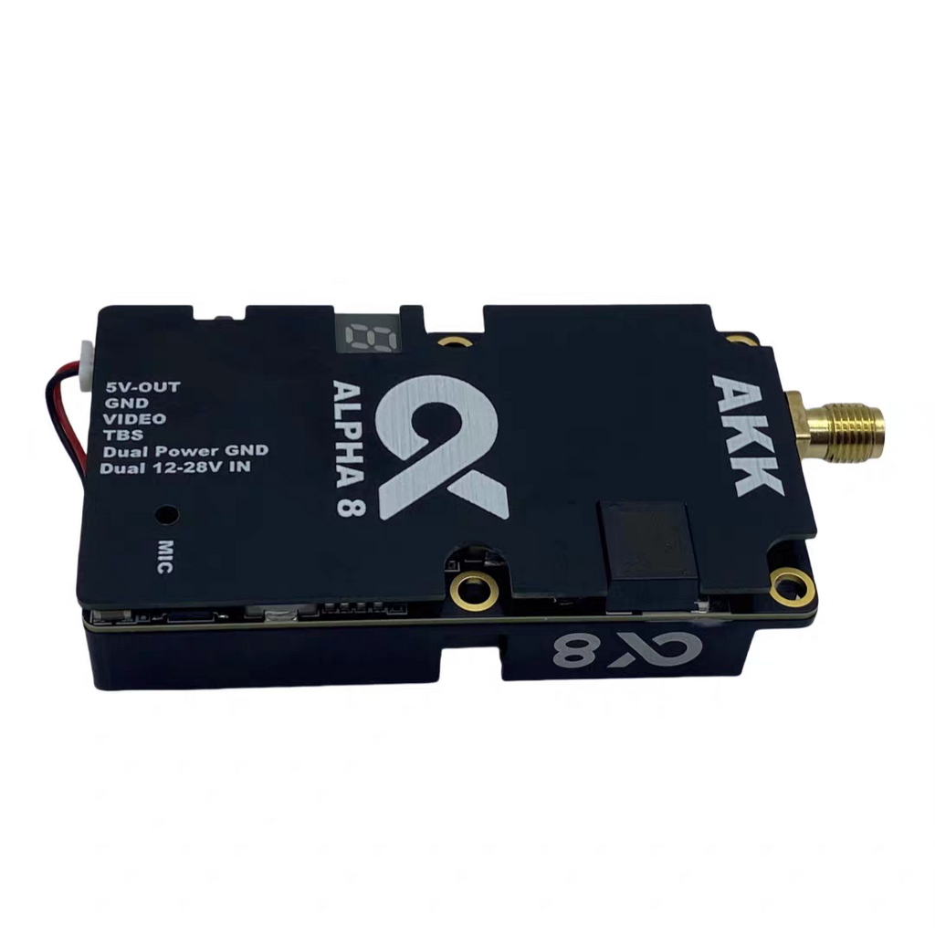 AKK Alpha8 Wireless Image Transmission 5.8G 8W Crossing Machine Video Transmitter 80CH FPV VTX
