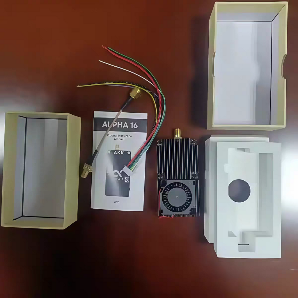 AKK Alpha16 wireless image transmission 5.8G 16W video transmitter 96CH FPV VTX