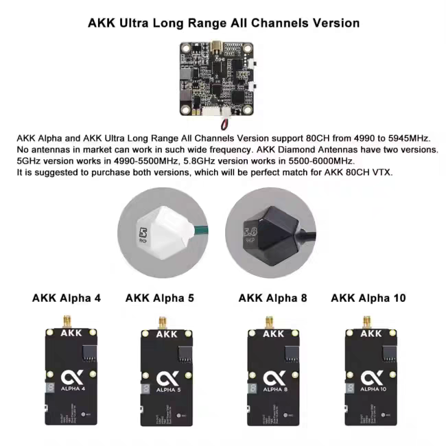 5.8G 6dBi diamond antenna drone FPV through the long-range image transmission antenna