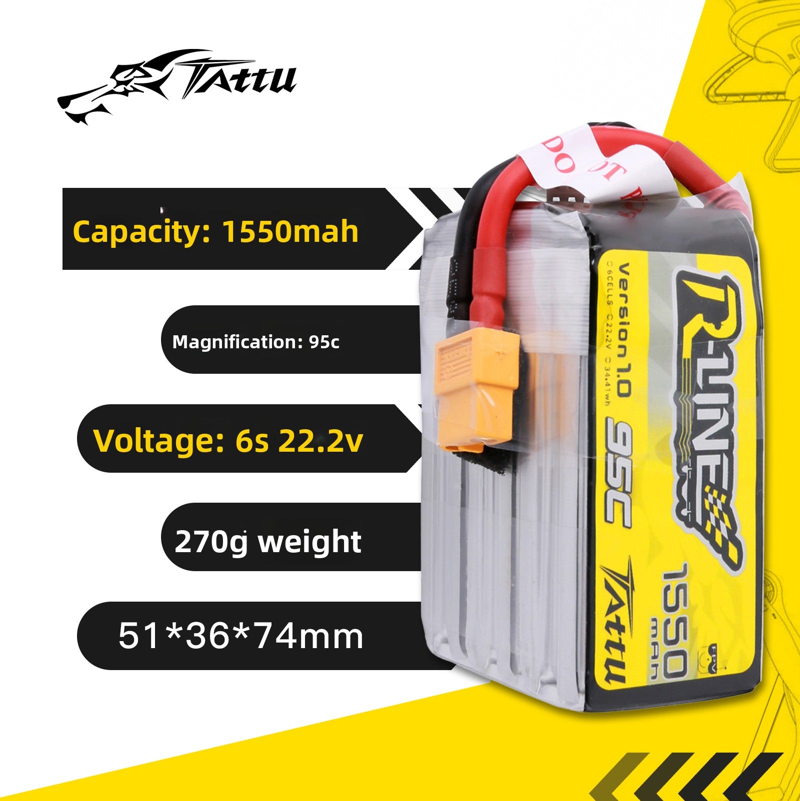 FPV Racing Drone Battery