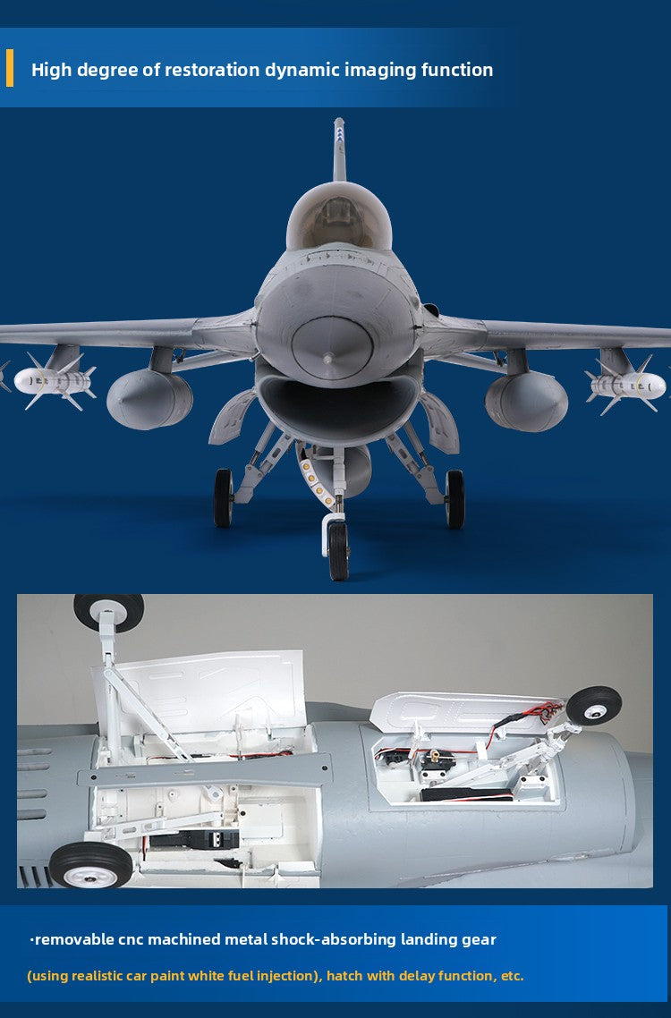 F-16 remote-controlled fixed-wing model aircraft