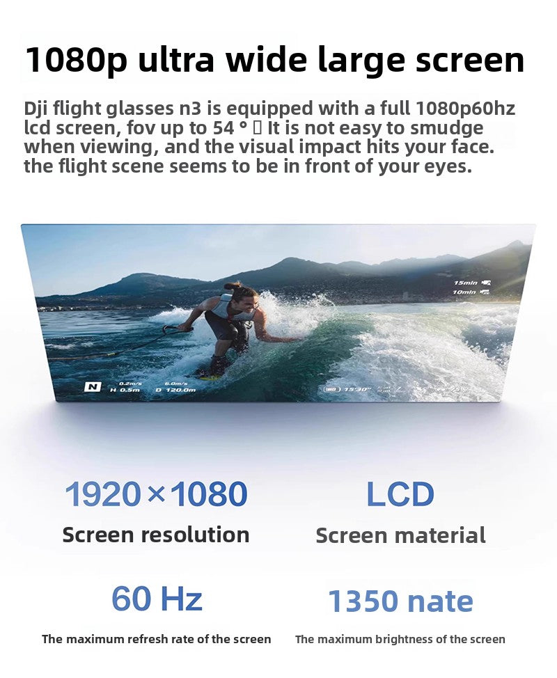 Flying Glasses N3 O4 Transmission FPV Drone Video Glasses HD Digital Transmission Sky Unit