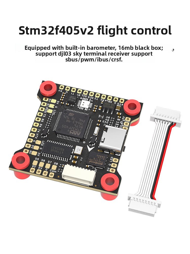 FPV Racing Drone Flight Controller F405 V2 Fly Tower 50A Black Box Speed Flying Barometer BF INAV