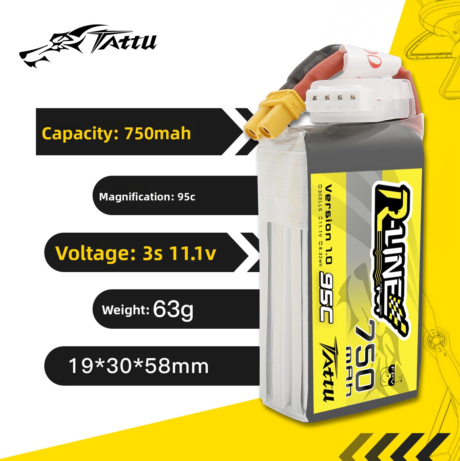 FPV Racing Drone Battery