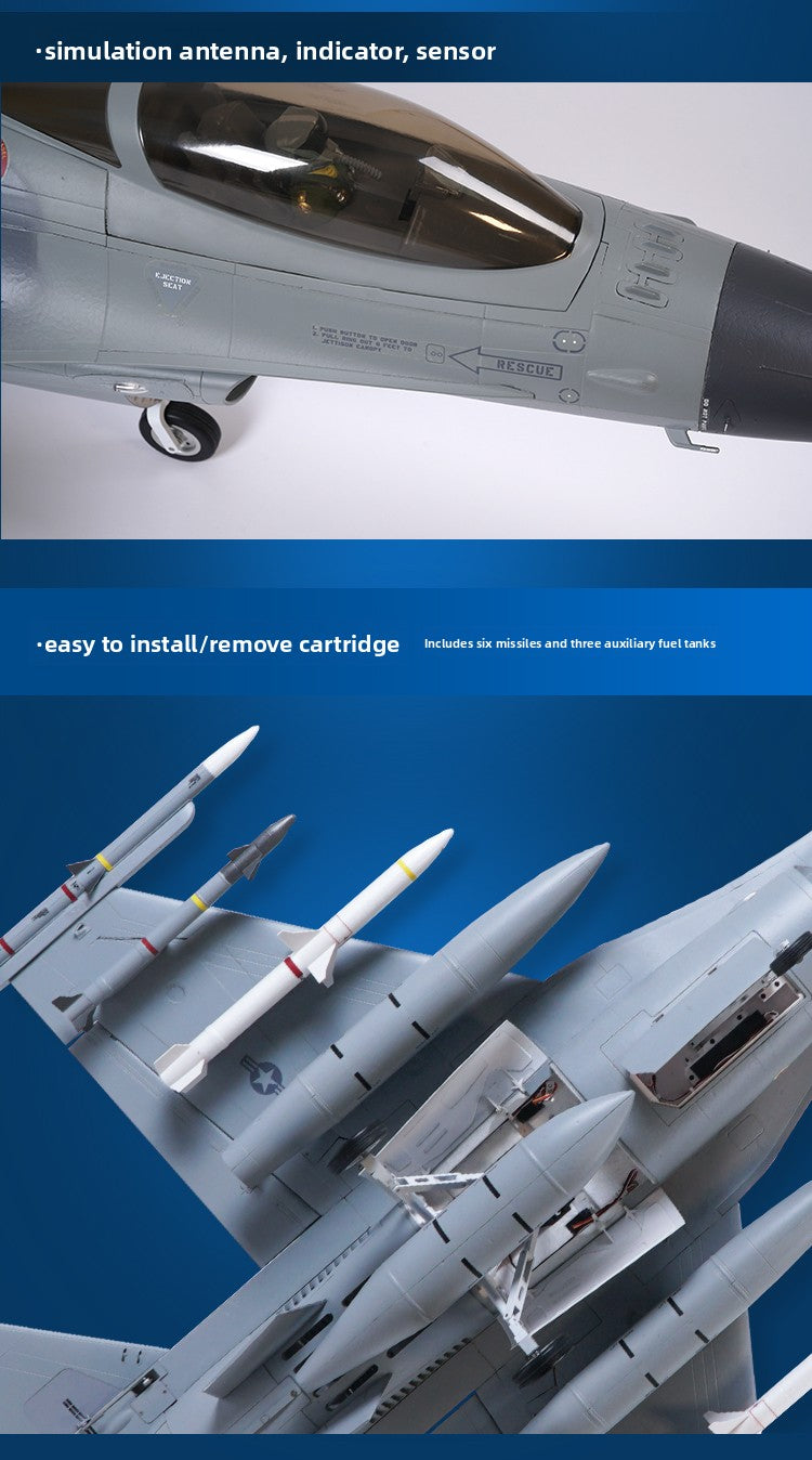 F-16 remote-controlled fixed-wing model aircraft