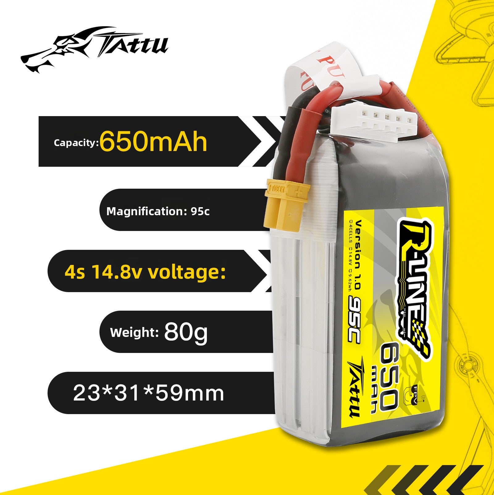 FPV Racing Drone Battery