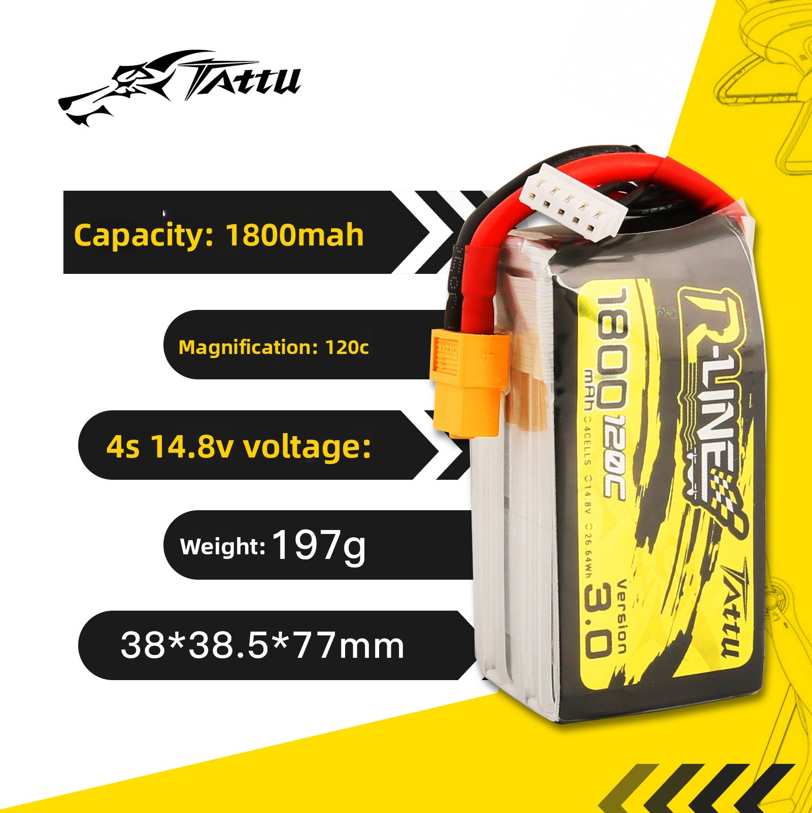 FPV Racing Drone Battery