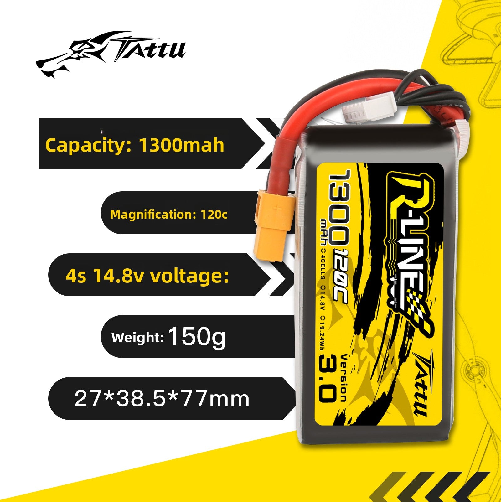 FPV Racing Drone Battery