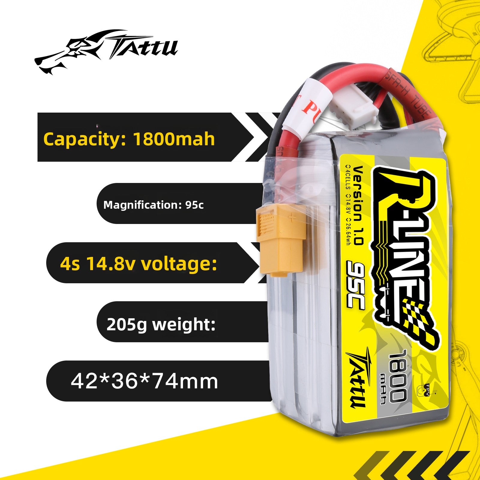 FPV Racing Drone Battery
