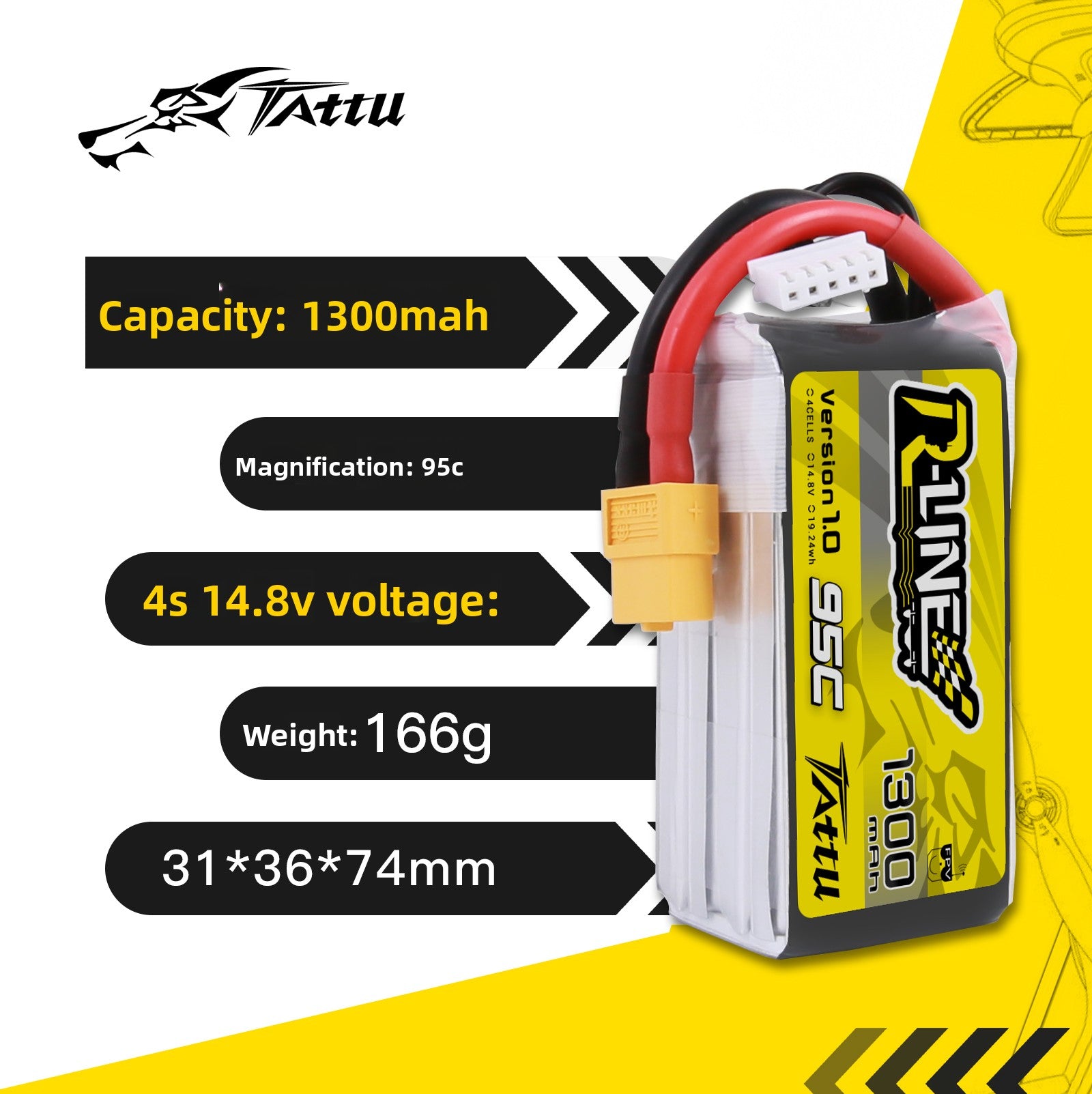 FPV Racing Drone Battery