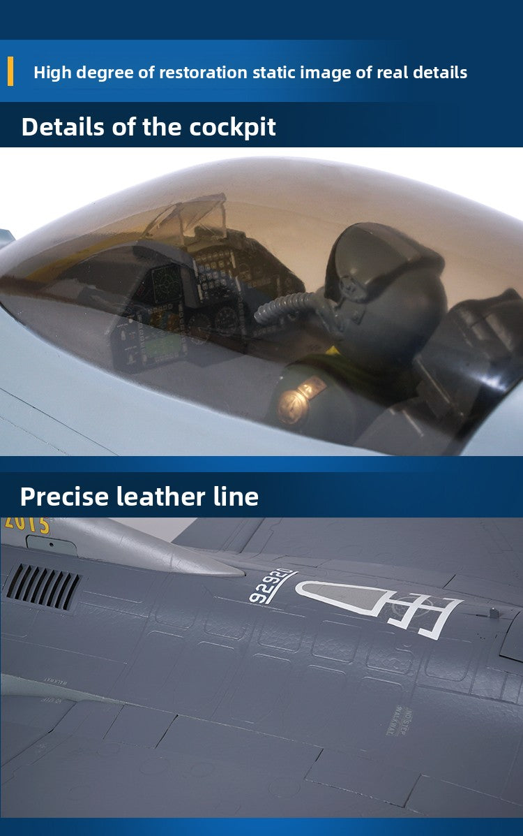 F-16 remote-controlled fixed-wing model aircraft
