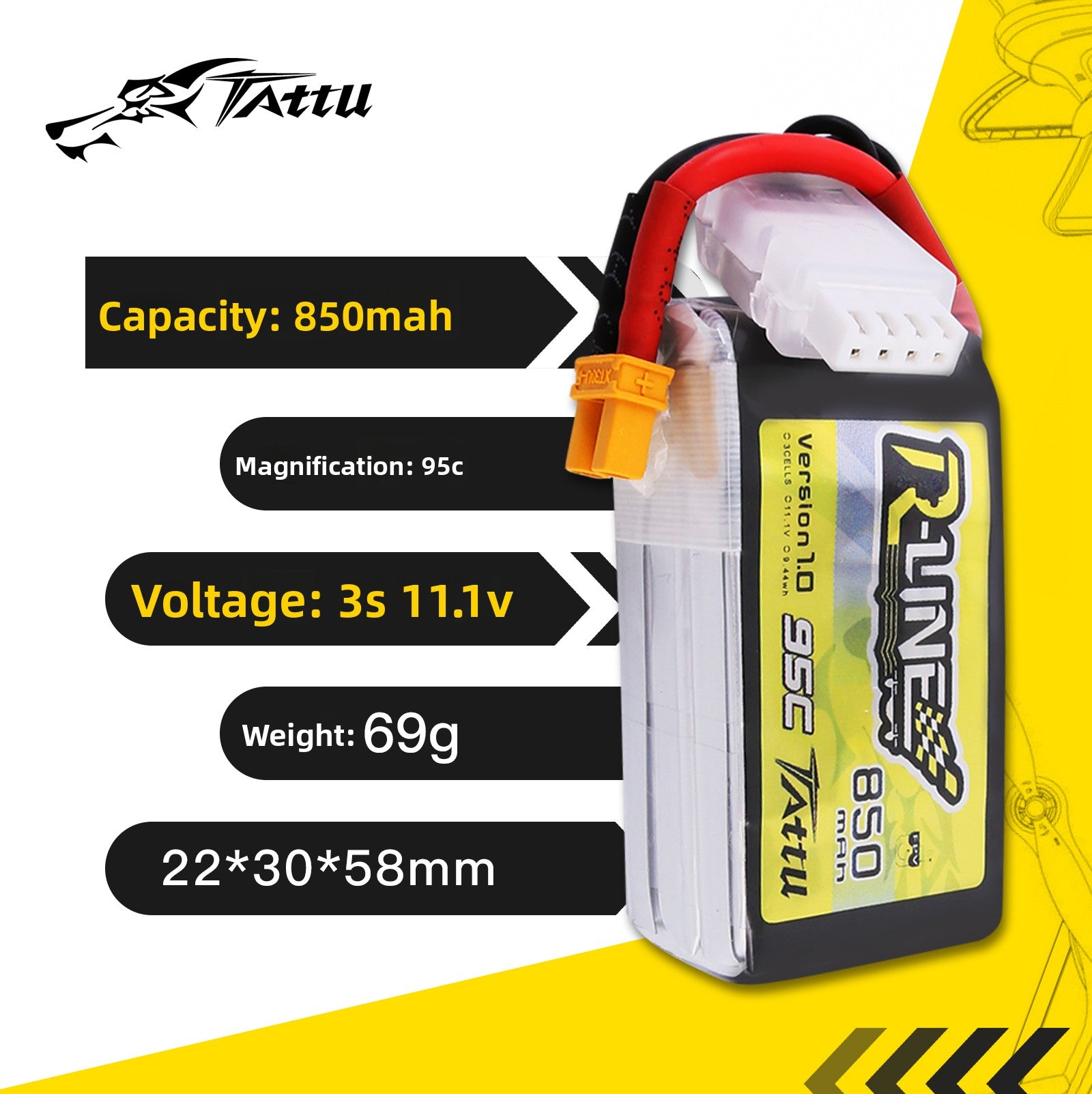 FPV Racing Drone Battery